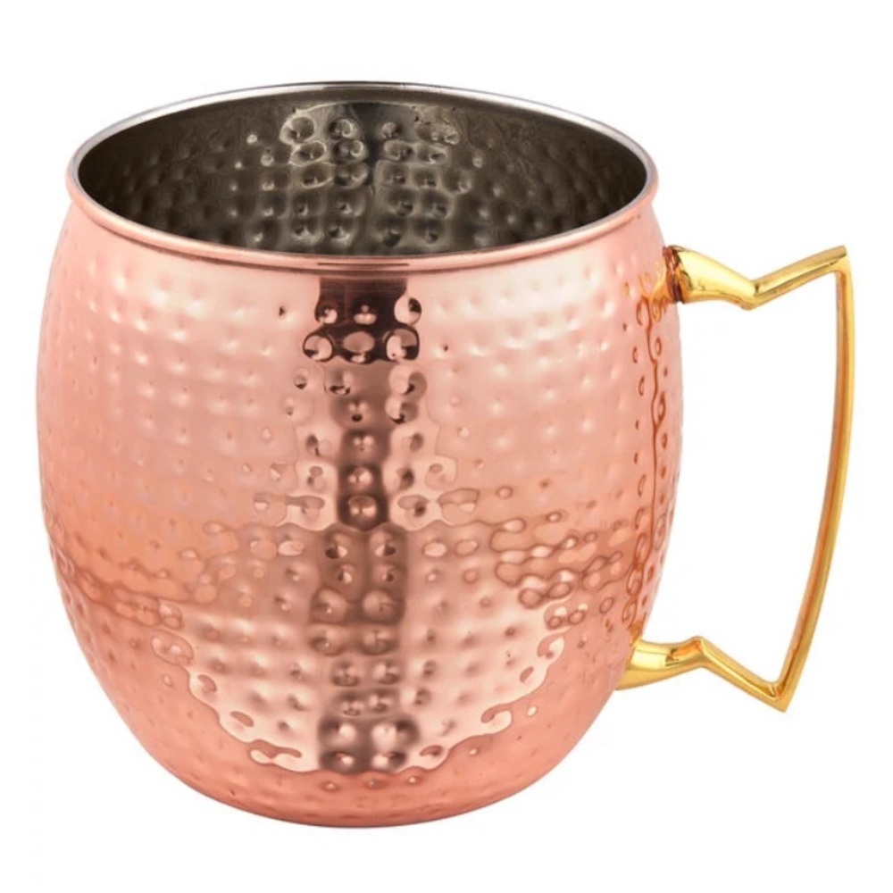 NORDSTROM Home: Hammered Copper Mug with Gold Handle